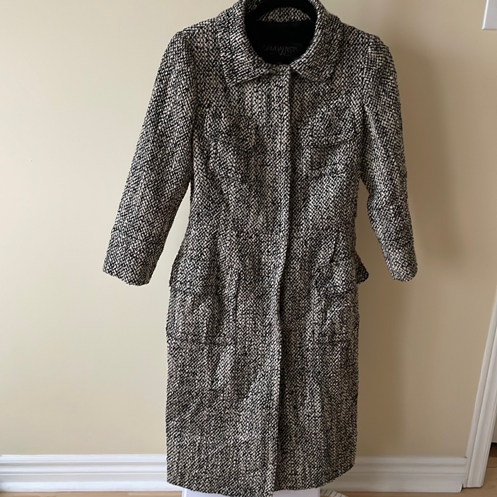 NWOT GIAMBATTISTA VALII tweed boucle wool coat, size S